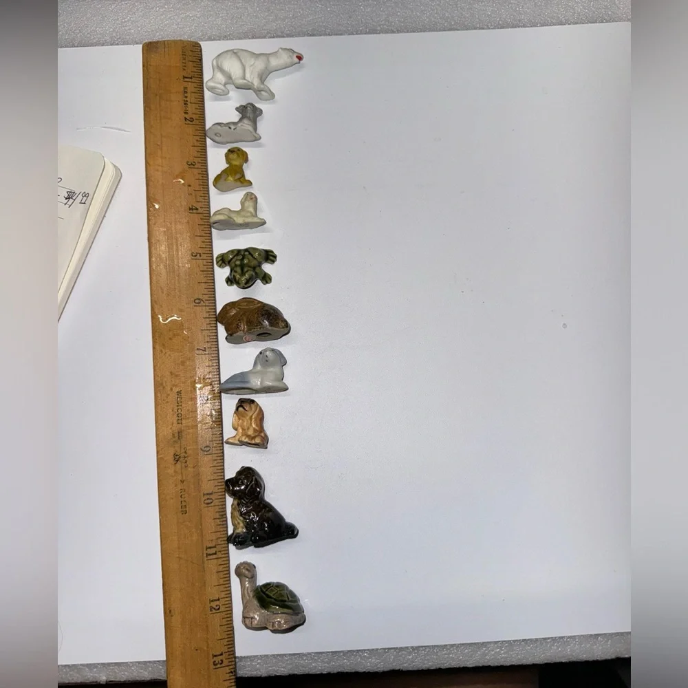 Lot of Miniature Figurines Frog Dog Turtle Polar Bear Animals Lamb Goat & Rabbit - Picture 2 of 16